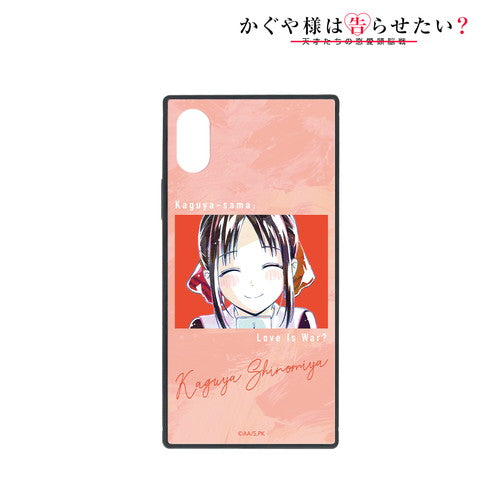 『かぐや様は告らせたい?~天才たちの恋愛頭脳戦~』四宮かぐや Ani-Art スクエア強化ガラスiPhoneケース